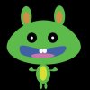 绿色的兔子的头像