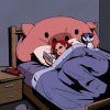 执笔画的头像